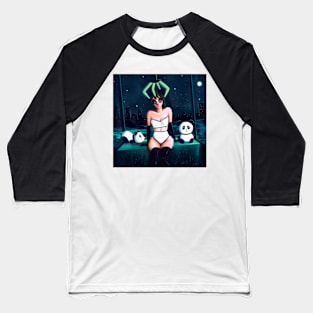 Panda Girl Baseball T-Shirt